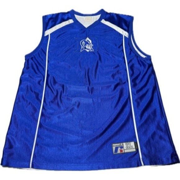Vintage Duke Blue Devils Russell Athletic Reversible Basketball Jersey XL - Picture 1 of 10